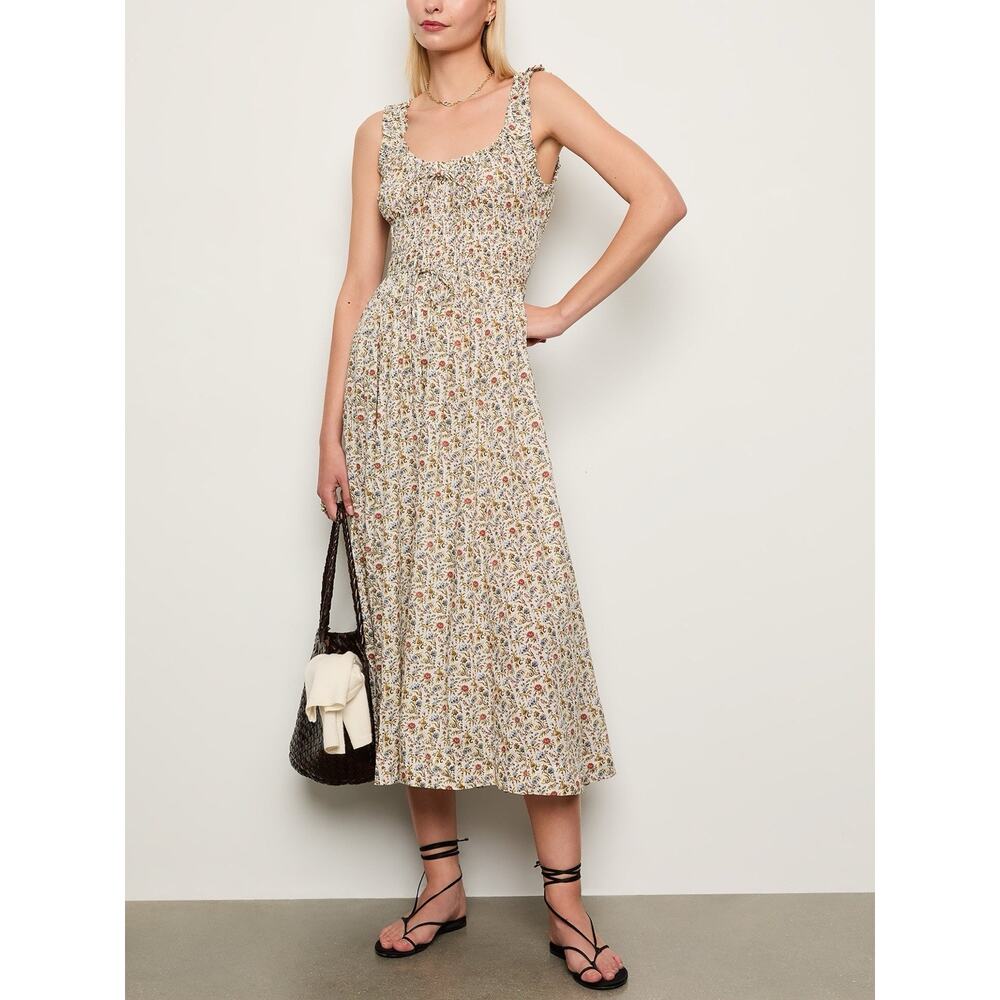 NWT DÔEN Emmaretta Dress Jardin Du Chateau Floral Organic Cotton XXL - Picture 2 of 15